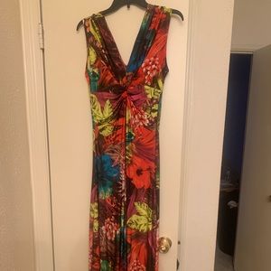 Floral dressy maxi dress